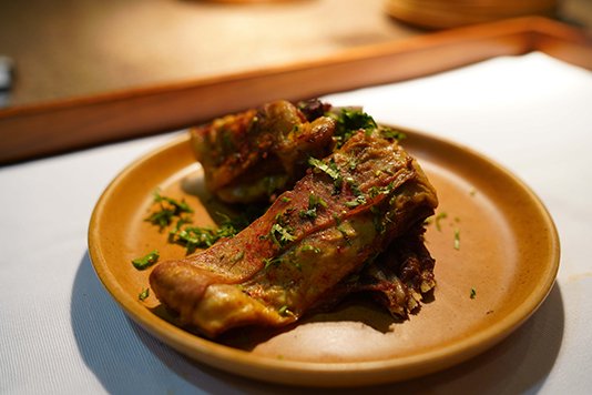 Mutton ribs stewed at Roseate House