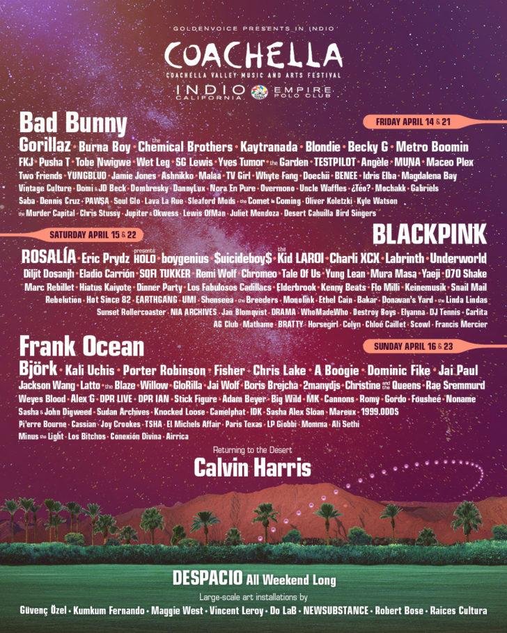 Coachella 2023 Lineup Announced